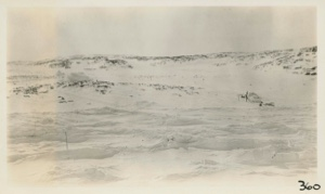 Image of Observatory and Eskimo Snow House from Ice Barrel of Bowdoin